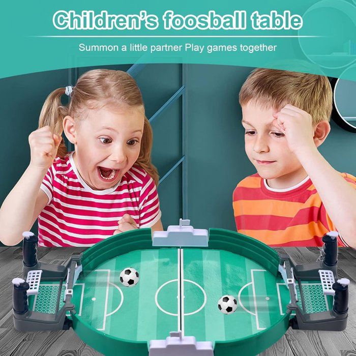 Mini Baby-foot De Table – Jeu De Société De Football 2 Joueurs – Parfait Pour Famille, Amis, Enfants – 6 Balles Incluses