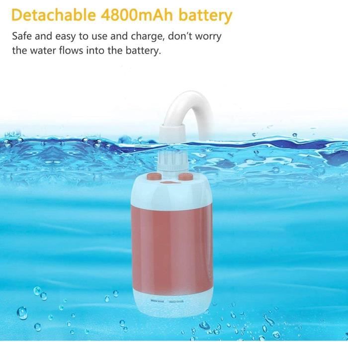 Douche portable Camping Douche extérieure Douche électrique Douche