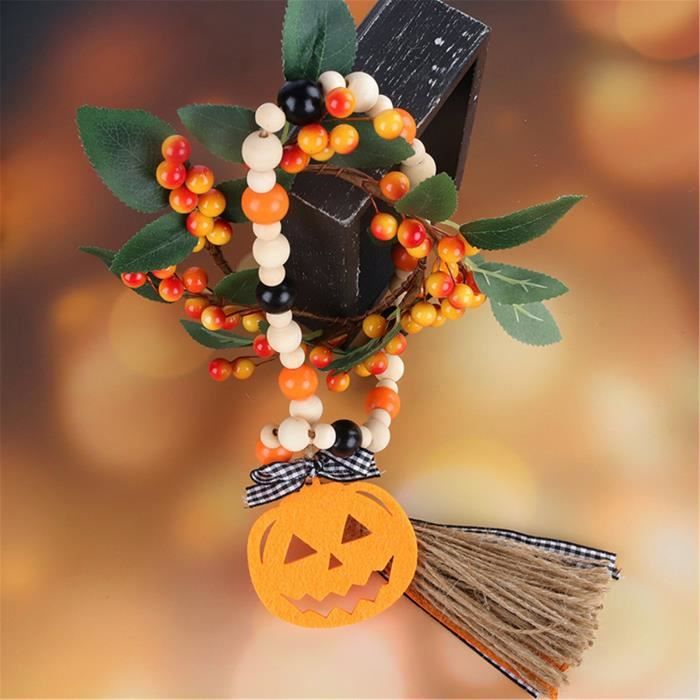 Carillon à Vent Halloween – Kit DIY 8 Formes à Peindre – Activité Manuelle Enfant – Déco Jardin