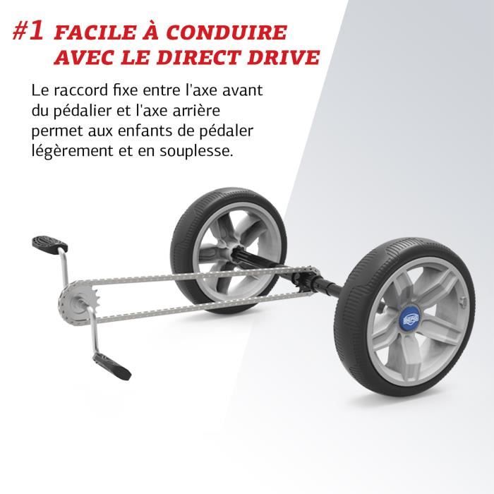 Go à Pédales pour Enfants, véhicule tout-terrain à 4 Roues pour Enfants. Avec volant