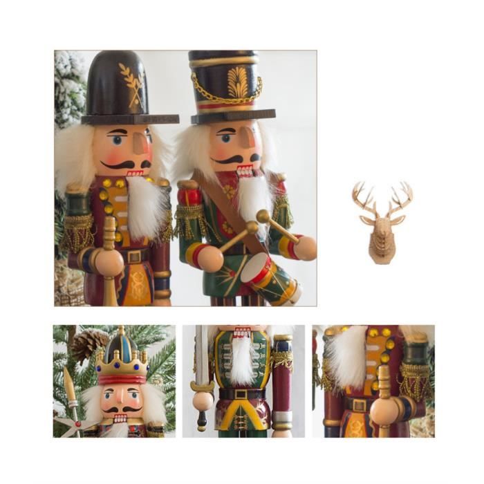 Ensemble Casse-noisette De Noël – 1 Pièce En Bois De 30 Cm – Figurine Casse- Noisette Soldat Pour Décoration De Noël, Maison, Bureau, Poupée, Jouet Cadeau