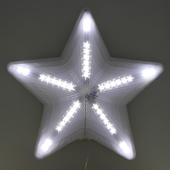 Étoile lumineuse LED SISINE (H40cm) en fibres naturelles