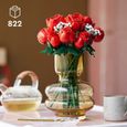 LEGO® 10328 Icons Le Bouquet de Roses, Fleurs Artificielles pour Décorer, Cadeau de Saint-Valentin pour Adultes-5