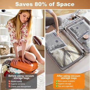 Sac Aspirant Valise Lot De 10 Sacs De Compression -Sacs De Voyage Peu Encombrants -Sacs De Voyage Réutilisables Sous Vide -Enroulables Et Compressibles -35 X 50 Cm | Leroy Merlin Sac Aspirateur Voyage