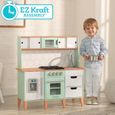 KidKraft - Cuisine en bois Mid-Century pour enfant - four, micro-ondes et distributeur de glaçons inclus - EZ Kraft-8