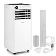 Climatiseur Mobile 7000 BTU 2kW Wifi 4 en 1 R290 COSTWAY-Refroidissement,Déshumidificateur,Ventilateur,Mode Nuit-Kit Fenêtre-32,5㎡