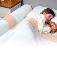Barrière de lit DERYAN - Protection antichute pour enfants - Mousse à mémoire de forme - Lavable - Universelle-0