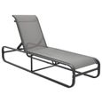 Chaise longue Transat DE jardin 200 x 65 x 36 cm (L x l x H)-Fauteuil Relax Bains de soleil pour Jardin Balcon Camping terrasse-0