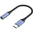 Cable adaptateur USB-C Jack 3.5 mm audio ecouteur casque Compatible Google Pixel 7 -Pixel 7 Pro-Pixel 6 -Pixel 5-Pixel 4-0