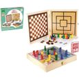 Coffret en bois de 100 jeux - VILAC - Mixte - Enfant - 5 ans et plus - 100 min - 2 joueurs ou plus - Beige-0