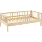 Lit Enfant Nid Douillet Pin Massif Beige 70x140 Laïba Kids