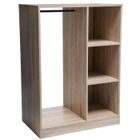 5 FIVE SIMPLY SMART 5five - armoire dressing penderie "mix n' modul" effet chêne naturel