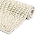 BEAUTISSU HOME STYLE Beautissu Tapis de Bain BeauMare WR - Antidérapant Absorbant 120x70 cm - Moelleux Doux - Creme - Douche WC Toilettes Salle de Bain