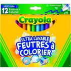 Feutres de coloriage Crayola ULTRA-LAVABLES - Boîte de 12 - Pour enfants à partir de 3 ans