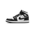 Basket NIKE W JORDAN 1 MID - Mixte - Cuir - Noir/Blanc