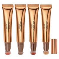 4PCS Bronzer Stick Contouring Stick,Contouring Maquillage Stick Contouring Visage,Hiligter Maquillage,Crème Contour Blush Stick