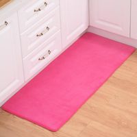 Tapis de Bain,50*80 cmtapis de bain tapis de salle de bain tapis d'absorption d'eau grande taille cuisine - Type rose Red - 40X60CM