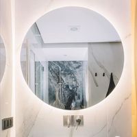 Miroir Rond Mural - FOXYDRY - Round LED - Éclairage LED - Diamètre 100 cm