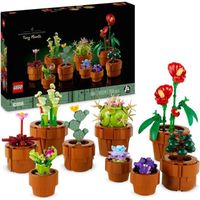 LEGO® Icons 10329 Les Plantes Miniatures, Collection Botanique 9 Plantes  Artificielles avec des Fleurs, Décoration d'Intérieur