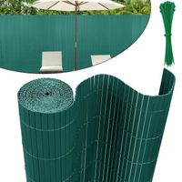 LILIIN Canisse PVC pour jardin balcon terrasse, clôture brise-vent, Stores Balcon, Brise vue 120x500cm, Vert