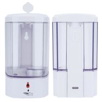 SALUTUYA Conteneur de savon Distributeur de savon automatique contact mural ABS blanc 800 ml pour cuisine salle de bain deco parure