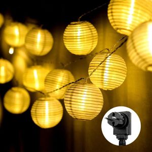 GUIRLANDE D'EXTÉRIEUR Guirlande Lumineuse Lampion Lumineux 20M 80 LED Lanterne d'extérieur Lumière Sécurité 31V Étanche Décoration pour Jardin Ter[m1815]