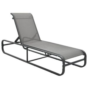 CHAISE LONGUE Chaise longue Transat DE jardin 200 x 65 x 36 cm (L x l x H)-Fauteuil Relax Bains de soleil pour Jardin Balcon Camping terrasse