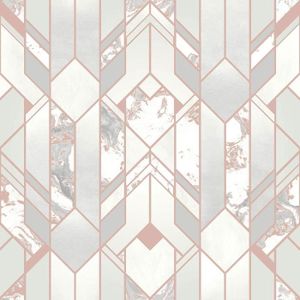 luxe Azurit Marbre papier peint-metalliques fractals géométrique