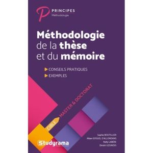 CARTE MÉMOIRE Méthodologie de la thèse et du mémoire
