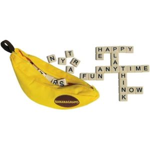 JEU SOCIÉTÉ - PLATEAU Bananagrams,Jeu de mots amusant pour toute la fami
