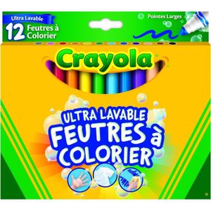 JEU DE COLORIAGE - DESSIN - POCHOIR Feutres de coloriage Crayola ULTRA-LAVABLES - Boît