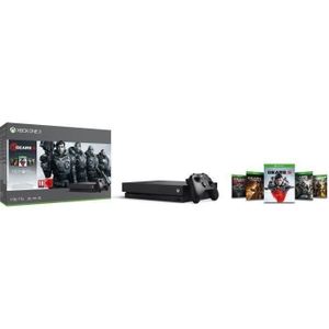 CONSOLE XBOX ONE Xbox One X 1 To + 5 Jeux Gears of War + 1 mois d'e
