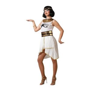 DÉGUISEMENT - PANOPLIE Déguisement Femme Reine Egyptienne - ATOSA - Isis - Costume de Cléopatre - Blanc - Adulte