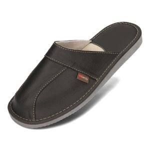 Chausson cuir homme - Cdiscount
