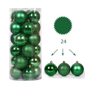 Boules De Noel Verte Pour Sapin