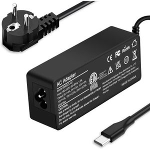 CHARGEUR - ADAPTATEUR  Type C Chargeur 65W For Lenovo Yoga C930 Chargeur 