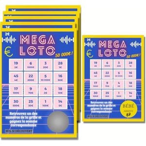 Jackpot lotteria carte à gratter personnalisé - Faux ticket a gratter[S467]  - Cdiscount Beaux-Arts et Loisirs créatifs