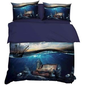 LINANDELLE Housse de Couette Unie Coton Percale et Taie VAELIA