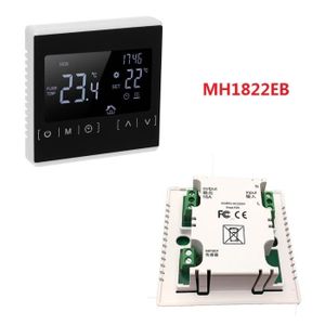 COMMANDE CHAUFFAGE MH1822 White -Thermostat WiFi pour chauffage au sol,écran tactile LCD,contrôleur de température