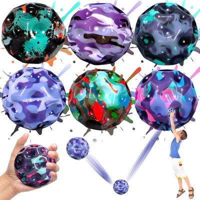 Xlwen Lot De 3 Balles De Saut Astro – Balles Rebondissantes En Mousse PU, Moon Balls Sensoriel Pour Enfants Et Adultes – Jaune, Bleu, Rouge