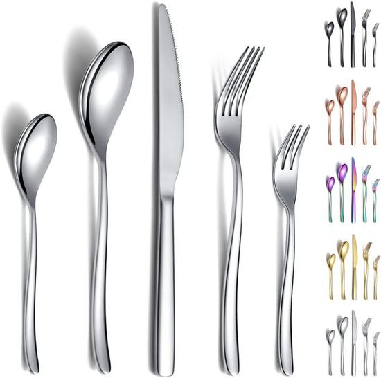 Kitchen Crew - Ens. de couvert, acier inoxydable, 20 mx | Fr