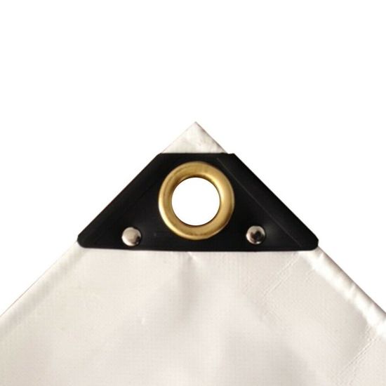 Bâche PVC 650g, 6x8m (48m²), blanche, bâche de protection étanche ...