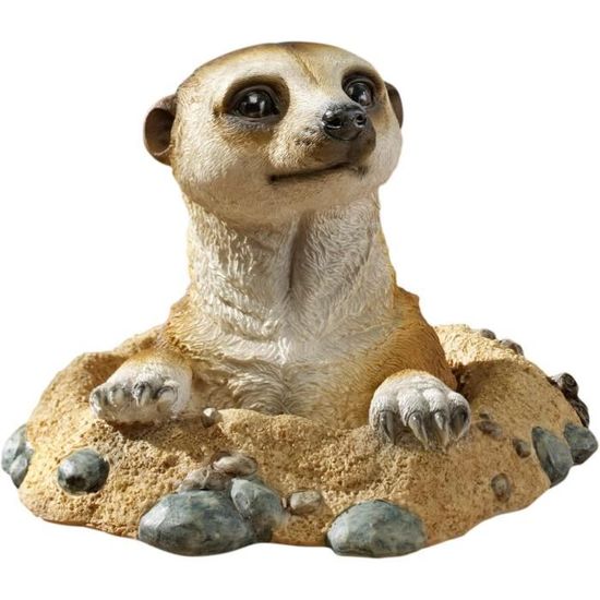Meerkat Inflatable Statue - Design Toscano - Kalahari Meerkat - Hors du puits - 25.5x21 ...