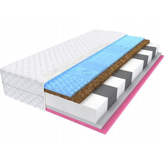 Matelas LILA 90x200 4 Mousses Unique Cdiscount Maison