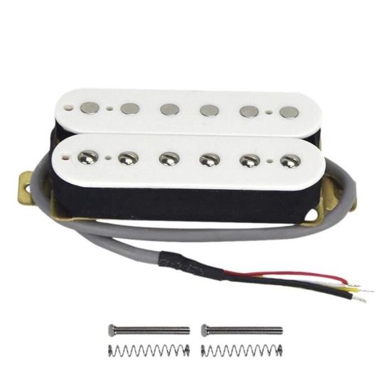 Blanc Alnico 5 Micro Guitare Électrique Humbucker Double Bobine Alnico