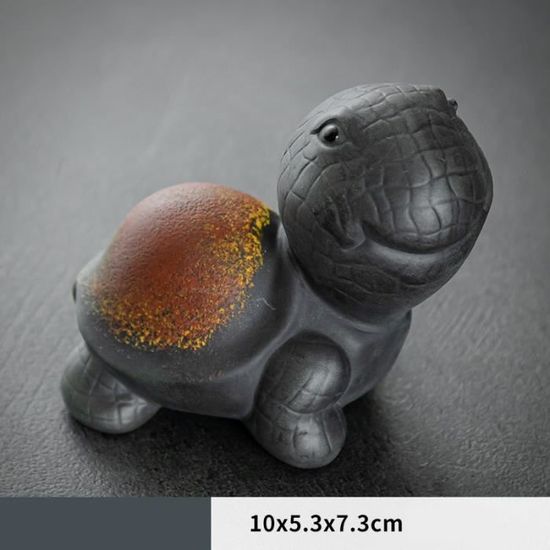 Set De 6 Figurines Tortues En Cristal Et Résine - Sculptures Miniatures Pour Décoration Bureau, Maison - Cadeau Porte-bonheur
