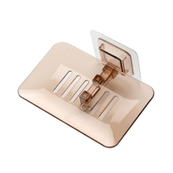Lot De 2 Porte-Éponges Autocollants Sans Perçage - Support Drainant Pour Évier, Cuisine Ou Salle De Bain, Blanc - 5