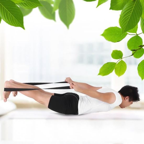 Sangle D'assistance Fitness En Coton Avec Boucle D - Pour Yoga, étirements Et Musculation