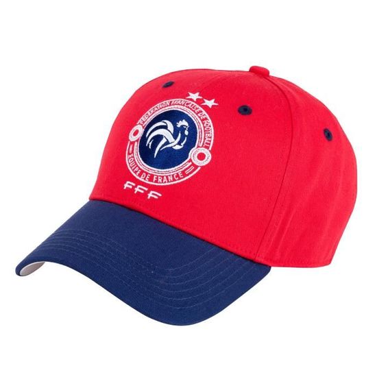 Casquette Equipe De France FFF - Officielle | Taille Réglable Adulte - Coton - Supporters Les Bleus