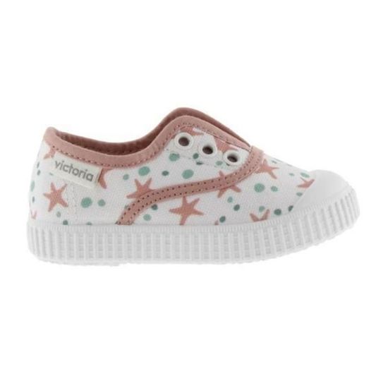 Baskets Victoria Fille En Toile écologique - Semelle Plateforme 4cm - Fabriqué En Espagne